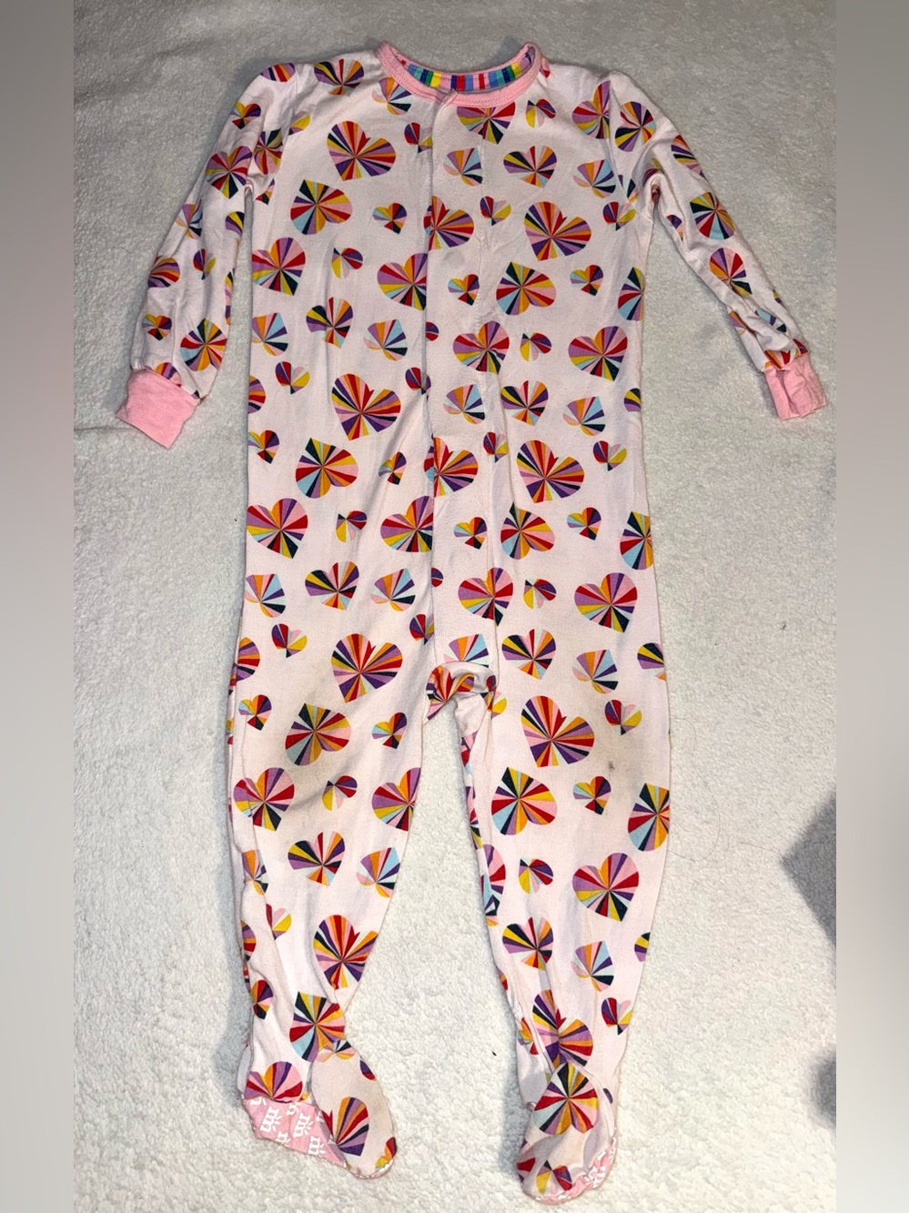 Magnetic Me Groove is in the Heart Modal Footie, size 9-12 mos